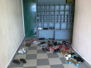 empty shoe cabinet